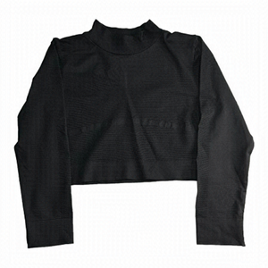 Z By Zella Long Sleeve Black Crop Top Size XL